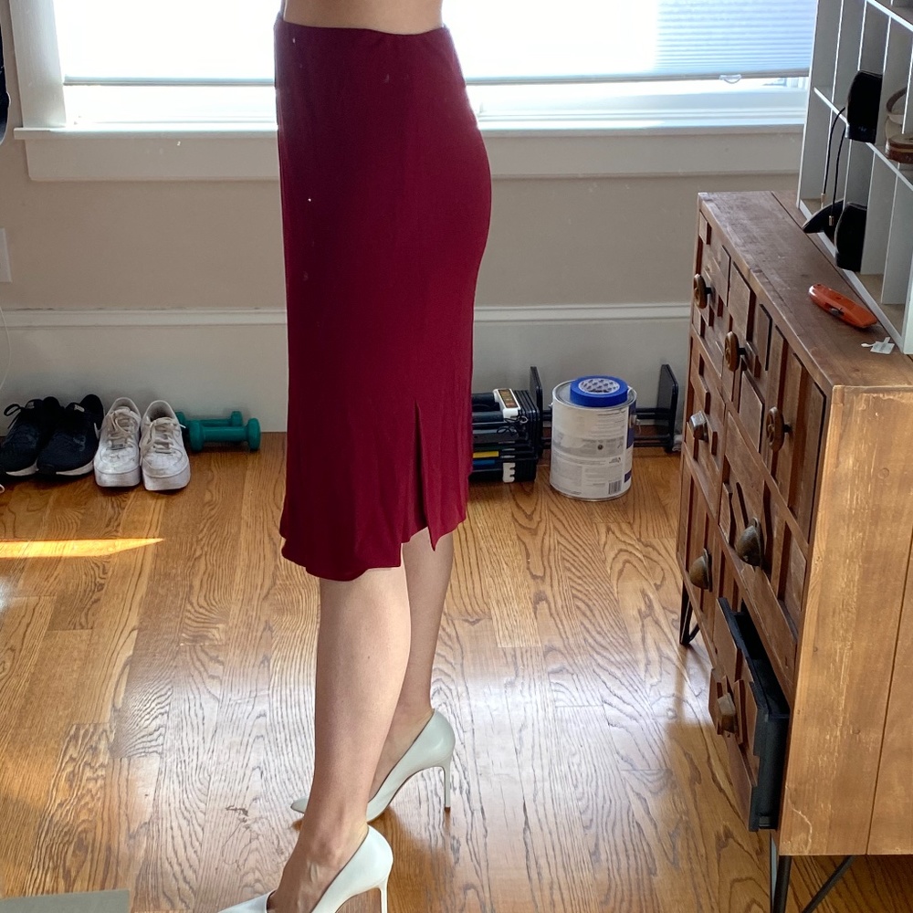 Rich Red Holiday Skirt Size Medium